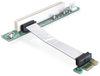 Scheda Tecnica: Delock Riser Card Pci Express X1 > 1 X Pci With Flexible - Cable 9 Cm Left Insertion