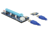 Scheda Tecnica: Delock Riser Card Pci Express X1 > X16 With 60 Cm USB Cable - 