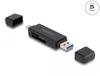 Scheda Tecnica: Delock Card Reader Superspeed USB 5GBps USB Type-c / - Type-a For Sd And Micro Sd Memory Cards