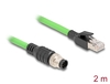 Scheda Tecnica: Delock M12 Cable -coded 8 Pin Male To RJ45 Male Pur (tpu) - 2 M