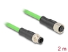 Scheda Tecnica: Delock M12 Cable D-coded 4 Pin Male To Female Pur (tpu) - 2 M