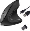 Scheda Tecnica: Tucano Mouse Verticale Ergonomico Wireless Ricaricabile,6 - Tasti, Nero