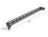 Scheda Tecnica: Delock 19" 0.5u L-shaped Panel 50 Mm With Cable Tie - Fastening Black