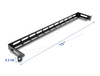 Scheda Tecnica: Delock 19" 0.5u L-shaped Panel 80 Mm With Cable Tie - Fastening Black
