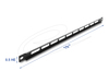 Scheda Tecnica: Delock 19" 0.5u Panel With Cable Tie Fastening Black - 