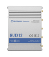 Scheda Tecnica: Teltonika RUTX12 2 x 4G (LTE), Cat 6, 300 Mbps, 802.11 - b/g/c, 4 x LAN, Quad-core ARM Cortex A7, 717MHz , USB 2.0
