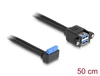 Scheda Tecnica: Delock 1 x 19 pin USB 5GBps / 2 x USB 5GBps Type-A - female, 50 cm, black