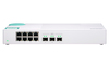 Scheda Tecnica: QNAP QSW-308S 8x RJ-45 1GbE, 3x 10GbE SFP+, Unmanaged - 100-240 VAC, 50/60 Hz, 42.5 x 290x127 mm, 0.74 kg