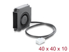 Scheda Tecnica: Delock Radial Fan / Blower Fan 12 V Dc 40 X 40x10 Mm With - 3 Pin Fan Connector, Black