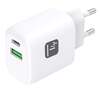 Scheda Tecnica: Techly Caricatore Alimentatore - Gan USB-c 20w E USB-a 18w Da Muro