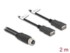 Scheda Tecnica: Delock M12 Cable -coded 8 Pin Female - To 2 X USB 2.0 Type-a Female 2 M Black