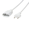 Scheda Tecnica: Logilink Power Cord Euro CEE 7/16 Plug to Socket, 2m, White - 