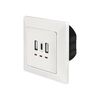 Scheda Tecnica: Logilink Scatola da Incasso con 2 x USB-A e 1 x USB-C - 