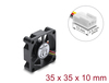 Scheda Tecnica: Delock Axial Fan 12 V Dc, 35 X 35 X 10 Mm Black - 