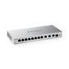 Scheda Tecnica: ZyXEL Switch Smart Managed, 8 Porte Gigabit, 3 Porte - 10mgbe, 1 Porte Sfp+ 10GBE, - Easy Management Per Vlan, Qo