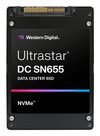 Scheda Tecnica: WD Ultrastar DC SN655 U.3 15mm PCIe Gen4, NVMe 1.4b - 30.72TB ise