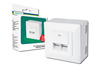 Scheda Tecnica: DIGITUS Cat.6 wall outlet, shielded, 2x RJ45 8P8C, LSA - pure white, surface mount