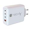 Scheda Tecnica: Techly caricatore a muro 140W 3 porte USB-C™ e 1 USB-A - 