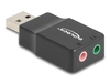 Scheda Tecnica: Delock External USB Sound Card With USB-a Male To 2 X 3.5 - Mm Stereo Jack Plug E Play Audio Adapter Black