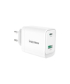 Scheda Tecnica: Vultech Caricatore Adattatore Universale, 1 X Type-c, 1 X - USB Pd45 Gan Pps 45w Qc3.0, Bianco Compatt
