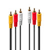 Scheda Tecnica: Lindy Cavo Audio/video 3 X Rca, 2m - Cavo Rca Video Composito E Audio Stereo