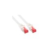 Scheda Tecnica: InLine Cavo Patch Per Rete Dati LAN Cat.6, 2x RJ45, Doppia - Schermatura S/FTP (pimf), Halogenfree, Colore Bianco, 1m