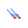 Scheda Tecnica: InLine Cavo Patch Per Rete Dati LAN Cat.6, 2x RJ45, Doppia - Schermatura S/FTP (pimf), Halogenfree, Colore Blu, 1.5m