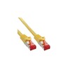 Scheda Tecnica: InLine Cavo Patch Per Rete Dati LAN Cat.6, 2x RJ45, Doppia - Schermatura S/FTP (pimf), Halogenfree, Colore Giallo, 0.5m