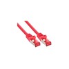 Scheda Tecnica: InLine Cavo Patch Per Rete Dati LAN Cat.6, 2x RJ45, Doppia - Schermatura S/FTP (pimf), Halogenfree, Colore Rosso, 2m