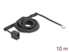 Scheda Tecnica: Delock Telephone Cable / Coiled Cable Rj11 Plug To Rj11 - Jack Black 10 M