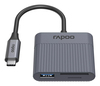 Scheda Tecnica: Rapoo UCR-3011 USB-C - USB-A/SD/MicroSD, 5Gbps, 7.5W PD - Grey, 17 cm, 190 x 56 x 14mm, 30g