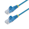 Scheda Tecnica: StarTech .com LAN Cable Cat.6 1,5m - Cavo Patch Antigroviglio Slim RJ45 Blu Cavo Patch Rj 45 (m)