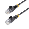 Scheda Tecnica: StarTech .com LAN Cable Cat.6 2,5m - Cavo Patch Antigroviglio Slim RJ45 Nero Cavo Patch Rj 45 (m