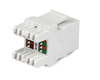 Scheda Tecnica: StarTech .com Jack Keystone Cat 6 180 - Jack a - parete Cat6 Ethernet RJ45 bianco - Tipo 110