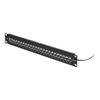 Scheda Tecnica: StarTech 24 Port 1U Feed Through Patch Panel with Cable - Management Bar, Rackmount Shielded Cat6a Patch Panel with R