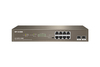 Scheda Tecnica: IP-COM G1110P-8-150W 20GBps, 14.9 Mpps, 8K Mac, 8x 1G - RJ-45, 2x 1G SFP, 100 - 240V AC, 294x179.6x44 mm