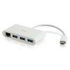 Scheda Tecnica: C2G USB C Hub With Ethernet 3 Port USB Hub Hub 3 X - Superspeed USB 3.0 + 1 X USB C + 1 X 1000base T Desktop