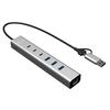 Scheda Tecnica: i-tec Metal Hub 6 Port LAN Pd 3x USB-c 3x USB-a LAN Pd 85w - 