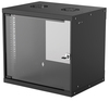 Scheda Tecnica: Intellinet 19" Network Cabinet - Wall Mount (Basic), 9U - 400mm Deep, Black, Flatpack, Max 50kg, Usable Depth 340mm