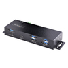 Scheda Tecnica: StarTech .com Hub USB industriale a 7 porte 10GBps - con alimentatore, metallo, montabile, 5x USB-A/2x USB-C dow