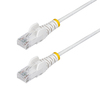 Scheda Tecnica: StarTech 15m White Slim Cat.6 Ethernet Cable, Snagless - 28awg, Lszh Cavo Patch Rj 45 (m) A Rj 45 (m) 15 M 3.6 Mm Ut
