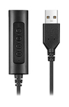 Scheda Tecnica: Hamlet Adattatore USB per Cuffie con Microfono da Jack a - USB-A con Controlli Volume, 80cm, Nero
