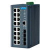Scheda Tecnica: Advantech EKI-7720G-4F-AE 802.1p, 4 fiber ports, 110km, 100 - 1000Mbps, 16 x RJ-45, 1.1kg, 74 x 152 x 105mm