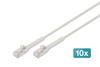 Scheda Tecnica: DIGITUS LAN Cable Cat.6a F-ftp - E 1m Gr10x Cooper Tpelszh Awg 32/7 Grey 10x