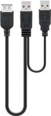 Scheda Tecnica: Goobay Cavo USB 2.0 Ad Y 2xa Maschio/a Femmina 0.3 M - 