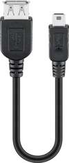 Scheda Tecnica: Goobay Cavo USB 2.0 Femmina/mini B 5 Pin Maschio 0,2 M Nero - 