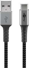 Scheda Tecnica: Goobay Cavo USB-c USB Connettori In Metallo E - Rivestimento Tessuto 1,0m