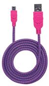 Scheda Tecnica: Manhattan Cavo Micro USB Guaina Intrecciata USB/microUSB - 1.8m Viola/fucsia
